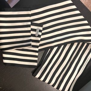 COACH b&w silk scarf